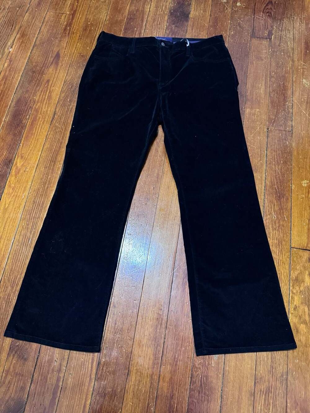 NYDJ Not Your Daughter's Jeans Black Velvet Bootcut Pants Size 18W